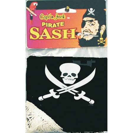 Fun Express - Pirate Jack Waist Sash for Halloween - Apparel Accessories - Costume Accessories - Costume Props - Halloween - 1 Piece