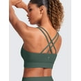thumbnail image 4 of CRZ YOGA Butterluxe Strappy Longline Sports Bras for Women Double Spaghetti Strap Workout Yoga Crop Top, 4 of 4
