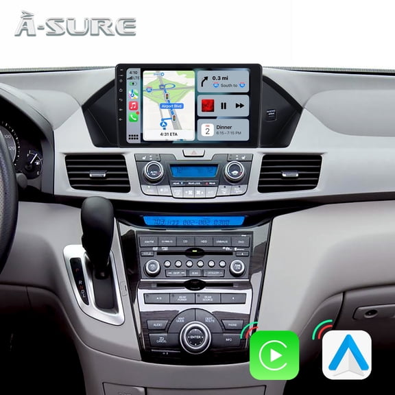 9" Apple CarPlay Car Radio for Honda Odyssey MK4 (2011-2017) Android Auto Stereo 1280HD Bluetooth 5.0 Backup Camera