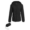 thumbnail image 5 of Arnsht Rain Jacket Women Outdoor Lightweight Waterproof Windbreaker Jacket Hooded Packable Rain Coats for Women with Pocket Black L, 5 of 7