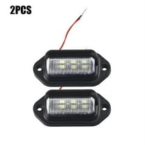 2Pcs 6 LED License Number Plate Light Lamps For Truck 12/24V SUV Trailer AU Q C1F0