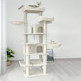 thumbnail image 3 of Zephypaws 68in Cat Tree,Multi-Level Cat Tower for Indoor Cats,2 Widened Plush Perches Cat Condo with Scratching Post,Big Caves,Beige, 3 of 7