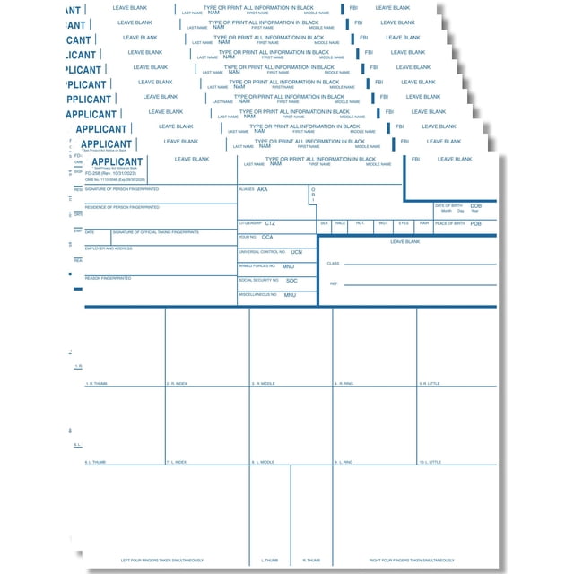 Almohadilla de tinta reutilizable LegalBridge FD-258 de Fingerprint Cards x25