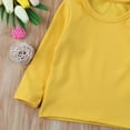 thumbnail image 5 of Kiapeise Toddler Boy Girl Long Sleeve Cotton Warm Top Solid T-Shirt Soft Baby Clothing, 5 of 8