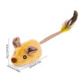 thumbnail image 3 of Hesai Interactive Cat Toys Mouse for Indoor Cats Rechargeable LED Cat Mouse Toy Feather Bell Tail Lifelike Electric Automatic Moving Mouse Cat Toy for All Breeds Cat Boredom Exercise-Yellow, 3 of 8