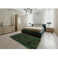 thumbnail image 5 of Ahgly Company Machine Washable Indoor Square Transitional Night Black Area Rugs, 10' Square, 5 of 7