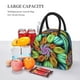 thumbnail image 5 of Balery Hippie Style Bolsa de Almuerzo para Mujeres, Caja de Almuerzo, Bolsa de Almuerzo Pequeña Impermeable, Tote de Almuerzo Reutilizable con Gran Capacidad, 5 of 6