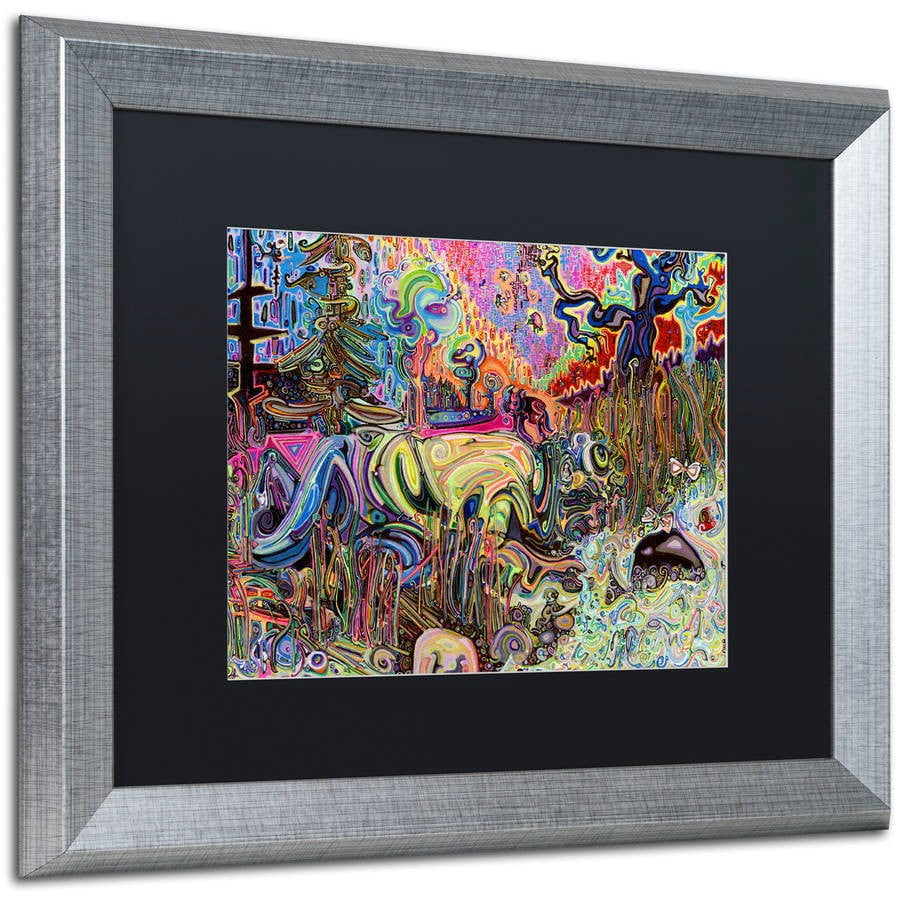 Trademark Fine Art "Water" Canvas Art by Josh Byer, Black Matte, Silver Frame