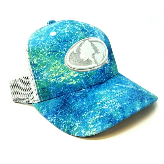 Mossy Oak Elements Coastal Inshore Camo Hat – Mid Profile Structured Fishing Cap, Mesh Back, Adjustable Trucker Style, One Size
