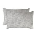 thumbnail image 2 of BNM Melange Soft Flannel Cotton Pillowcases, Set of 2, King, Charcoal, 2 of 8