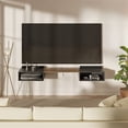 thumbnail image 4 of Mueble Flotante Para Tv Minimalista Hasta 80 Pulgadas Moru Belto Negro | 172x40cm| Mueble Para Tv Moderno, 4 of 9