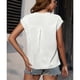 thumbnail image 3 of Camisa de gasa de manga corta,Camisa de gasa para mujer Top de gasa de manga corta en V Camisa de gasa con cuello en V Respuesta rápida, 3 of 8