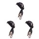 thumbnail image 1 of Qarigey Pañuelo para la cabeza para mujer, tocado con textura , cómodo, accesorios para el cabello, para la vida diaria, cadena negra Type1 NO1, 1 of 6