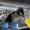thumbnail image 2 of Windshield Cleaner Tool, Car Interior Detailing Cleaning Kit,16.5'' Car Window Cleaning Supplies with Handle Include 1 Reusable Washable Microfiber Pads (Gray), 2 of 5