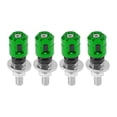 thumbnail image 1 of Tornillos de matrícula M6 universales para motocicleta Unique Bargains de 4.35 cm, kit de tornillos de matrícula antirrobo de aleación de aluminio verde, 4 piezas, 1 of 5