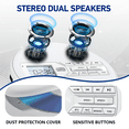 thumbnail image 2 of Multifunctional Discman CD Player with Bluetooth, FM, Headphones, Repeater, Learning Machine, USB Stereo Speaker White, 2 of 7