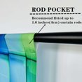thumbnail image 5 of Colored Contour Curtains Rod Pocket Kids Boys Girls Abstract Rainbow Colorful Block Brick Geometric 3D Print Pattern Window Drapes for Nursery Baby Bedroom Playroom W42 x L84 Inch 2 Panels, 5 of 6