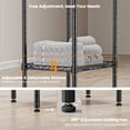 thumbnail image 7 of 44" Tall Standing Towel Racks for Bathroom, 3 Tier Towel Rack with Basket, Outdoor Towel Rackr Organizer, Metal Pool Towel Rack Freestanding, Bedroom, Living Room, Black, 7 of 7