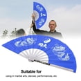 thumbnail image 3 of Abanico de Tai Chi JadeshayMX acero inoxidable Color Azul, 3 of 5