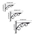thumbnail image 4 of SUGARMOM 2 Pieces Wall Mounted Metal Brackets Heavy Duty Reinforced Shelf Brackets, 4 of 17