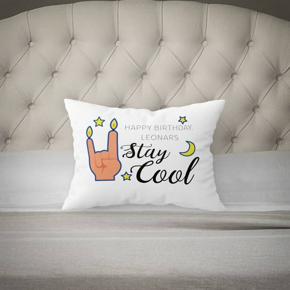 Personalized Birthday Pillow Case with Name
