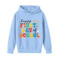 thumbnail image 5 of ZHOGXU Girls Hooded Sweatshirt Floral Letter Print Long Sleeve Back to School Pullover Hoodie For Kids Casual Outdoor Play Wear,Light Blue,11-12 Years, 5 of 7