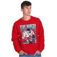 thumbnail image 3 of Street Fighter Ryu Stay Hungry Men's Crewneck Sweatshirt Brisco Brands S, 3 of 6
