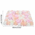 thumbnail image 2 of 10pc Artificial Silk Flower Wall Panel Wedding Party Backdrop Home Decor Artificial Silk Flower Wall Panel Wedding Party Mat Venue Decor Reusable Pink White Hydrangea Flower Wall Wedding Party 40x60cm, 2 of 3