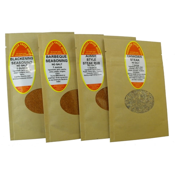 Marshalls Creek Spices Sample Pack - Grilling Lovers Blends Without Salt