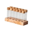 thumbnail image 2 of GUOOL Coffee Bean Dispenser with Stand Glass Test Tubes for Pantry Countertop Cafe 12pcs high glass, 2 of 9