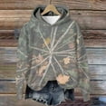 thumbnail image 5 of APEXFWDT Unisex Hooded Sweatshirt for Women Men Long Sleeve Camo Leaf Print Pullover Drawstring Fall Top for Couples Matching,XL,E, 5 of 8