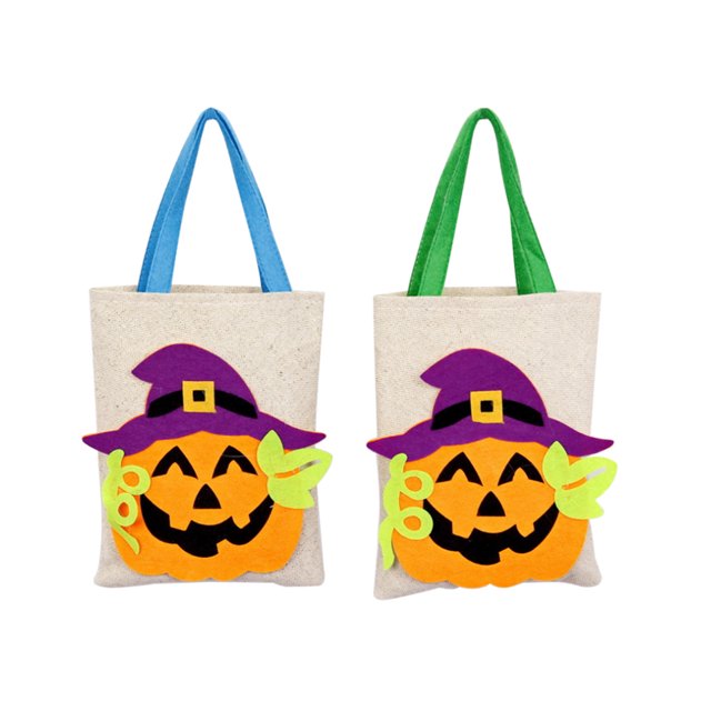 Ounissouiy Bolso de mano para niños con temática de Halloween, bolso de hombro, bolsa de almacenamiento de dulces para fiestas infantiles, Kits de decoración para fiestas uno Ounissouiy HA9207-01B