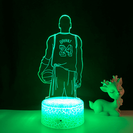 

TIMPCV Basketball Player Night Light 3D Illusion LED Lamp with Remote Control Best Birthday for Sports Lover --- A1（Crack Seat）