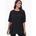 thumbnail image 5 of Women's Oversized T Shirts Summer Short Sleeve Loose Fit Casual Crewneck Plain Tops, 5 of 6
