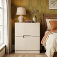 thumbnail image 4 of May in Color 2-Drawer Nightstand, Handless Bedside Table for Bedroom, Living Room, Hallway, Beige, 4 of 9