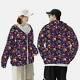 thumbnail image 5 of Picia Skull mushroom Women's Men's UPF 50+ Sun Protection Hoodie Shirt Long Sleeve SPF Fishing Outdoor UV Hiking Lightweight Shirts-X-Large, 5 of 9