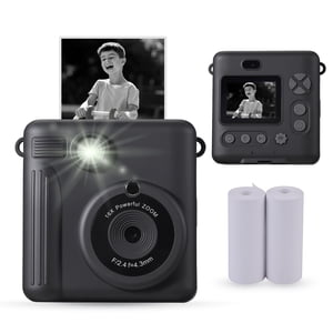 Vivitar InstaPrint Digital Camera with Built-In Printer, Gray