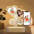 thumbnail image 4 of Desktop Ornament Custom Photo Name Plaque With LED Night Light For Anniversary Birthday Holiday, 4 of 8