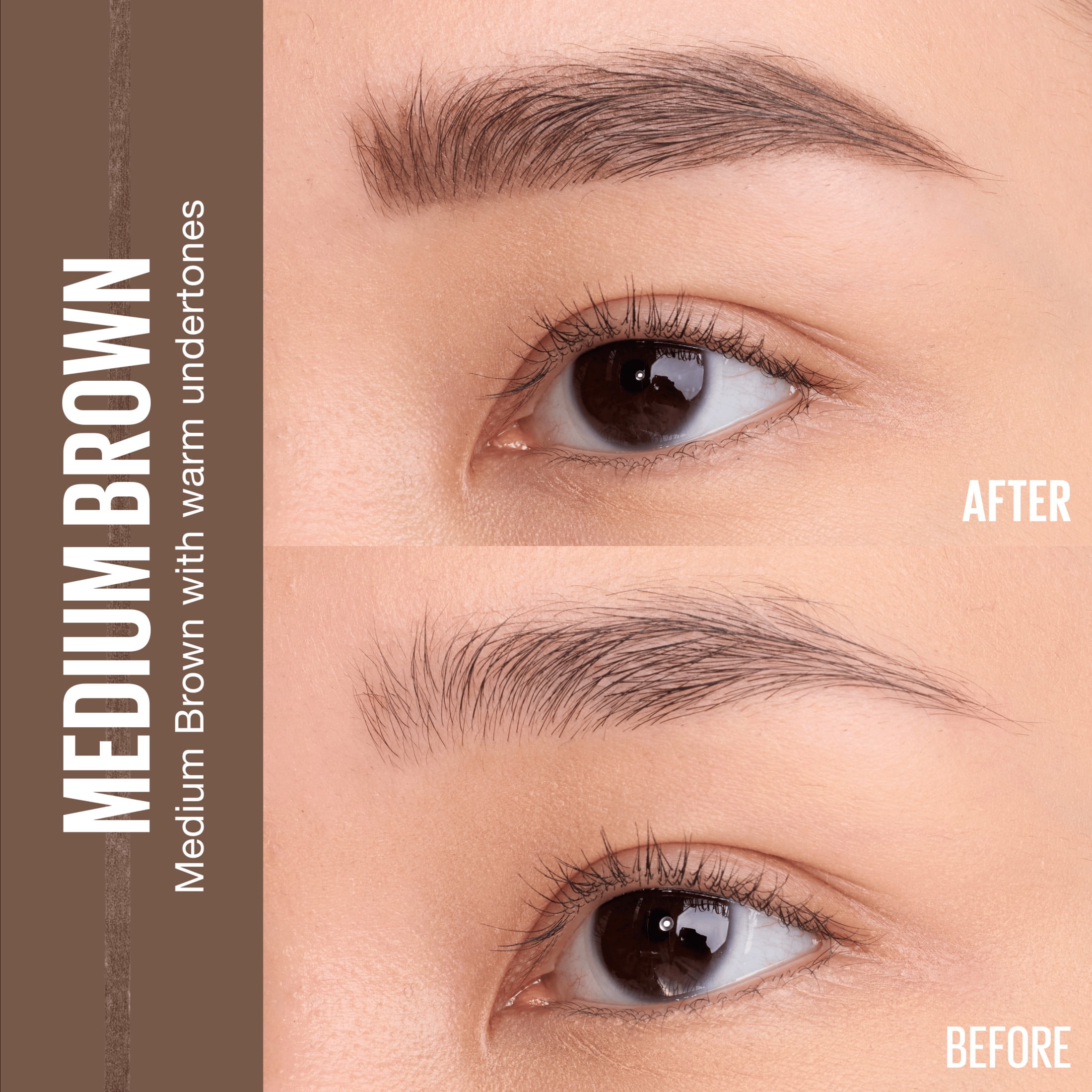 (6 pack) Maybelline Express Brow Ultra Slim Pencil Eyebrow Makeup, Medium Brown