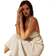 thumbnail image 3 of Vestido de Verano 2025 para Mujer, con Escote en V y Tirantes Finos, Sin Espalda, Sin Mangas, Informal, para Fiesta y Playa Albaricoque M, 3 of 9