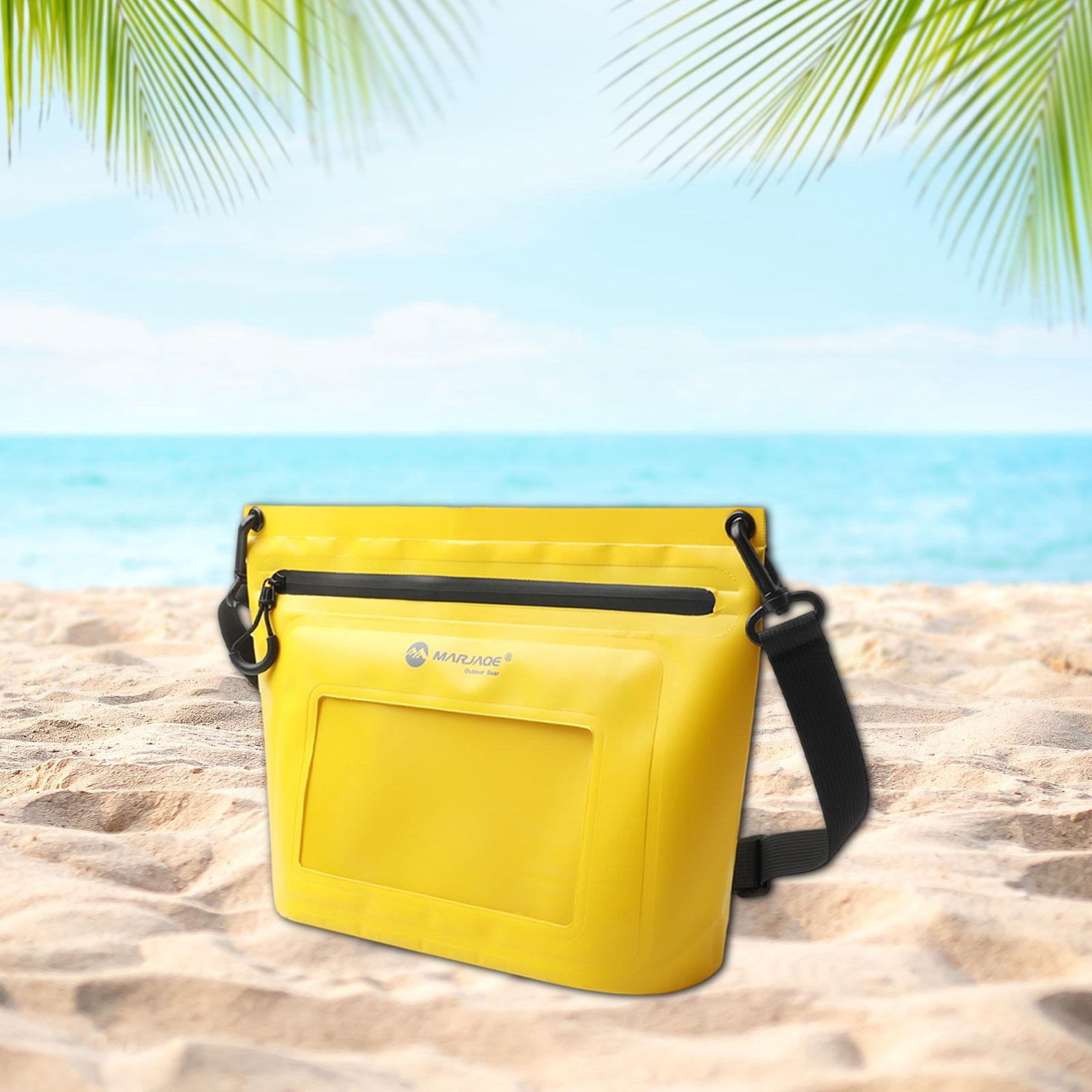 Zxpjkyu Waterproof Pouch Bag Summer Women Men Phone Pouch for Swimming Pool Kayaking Yellow