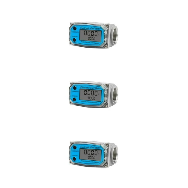 Eigraketly Medidor de flujo de combustible electrónico, herramientas portátiles ajustables, medidor de flujo de medición, Sensor indicador de Type1 NO1
