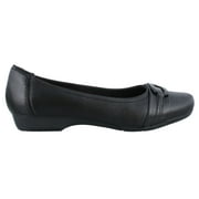 Angle View: Women's Clarks, Blanche Rosa Low Heel Shoe BLACK 9.5 (M) U.S. Women's