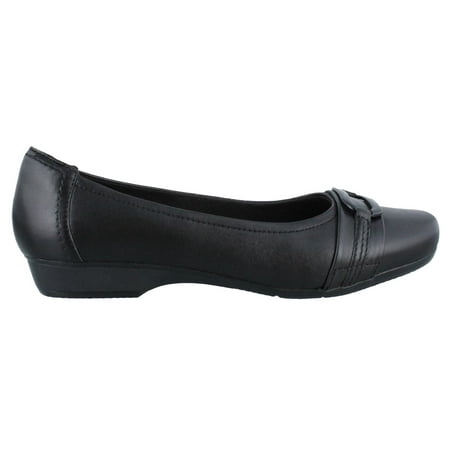 Women's Clarks, Blanche Rosa Low Heel Shoe BLACK 9.5 (M) U.S. Women's