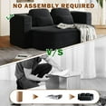thumbnail image 5 of 75'' Convertible Floor Folding Couch, 2-in-1 Sleeper Sofa Bed with Memory Foam, Foldable Sofa with 4 Pillows & Blanket for Living Room, Apartment, No Assembly Needed, 5 of 15