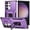Purple, variant on Allytech Rugged Case for Samsung Galaxy S23 Ultra, [Slide Camera Cover] [360° Rotating Kickstand] [Military Protection] Non-Slip Anti-Fall Anti-Scratch Shockproof Heavy Duty Case - Black
