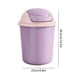 thumbnail image 3 of Round Trash Can With Lid Office Bathroom Waste Bin Plastic Garbage Bin Odor Control Small Space Desk Side Bin, 3 of 6