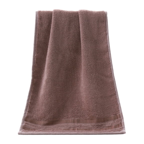 Bath Towel, Cotton Towel - Loetky Dark Colored Towel, Fade Resistant Soft for Daily Use and Guest - Camel