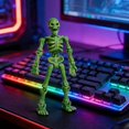 thumbnail image 4 of Articulated Skeleton Poseable Desktop Sculpture with Movable Joints for Collectors, 4 of 4