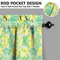 thumbnail image 4 of Boho Country Curtains 24 Inch - 3 Panel Rustic Farmhouse Set with Vintage Blooming Botanicals, Rod Pocket Kitchen Window Drapes, 4 of 5